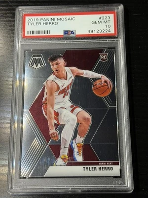 Panini Mosaic Basketball Tyler Herro 2019 novato #223 PSA 10 gema térmica como nuevo RC Foto 1 de 2