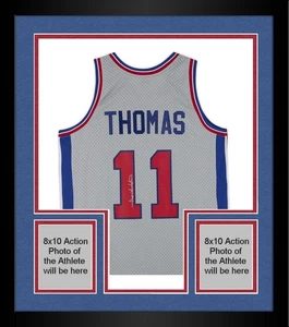 FRMD Isiah Thomas Pistons Signed Mitchell & Ness Chrome 82-83 Swingman Jersey - Picture 1 of 5