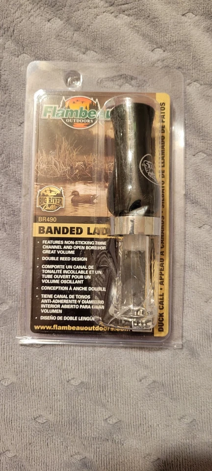Big River - Banded Lady - Polycarbonate Double Reed Mallard Duck Call - BR490 - Image 1 of 4