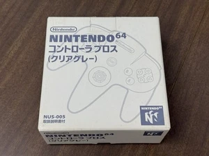 New Unused Clear Gray Jusco Nintendo 64 N64 Controller Japan Not For Sale - Picture 1 of 16