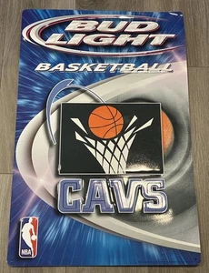 2003 Cleveland Cavaliers CAVS Basketball BUD LIGHT Metal Sign 28 X 18.5 - Picture 1 of 13