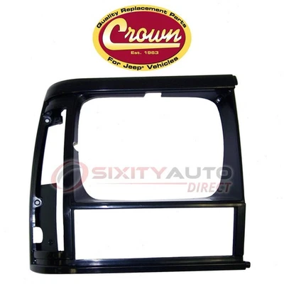 Crown Automotive Headlight Bezel for 1991-1992 Jeep Comanche - Electrical wb - Imagem 1 de 4