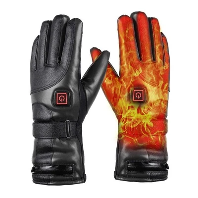 Wasserdicht Beheizte Handschuhe Motorrad Winter Warme Elektrische Heizhandschuhe - Bild 1 von 4