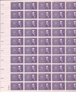 US Stamp 1962 Sen. Brien McMahon, Atomic Energy 50 Stamp Sheet #1200 - Picture 1 of 1