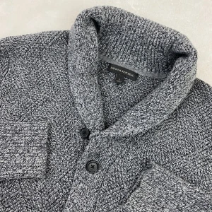 Cárdigan Banana Republic cuello chal abotonado tejido suéter cottagecore hombres L - Imagen 1 de 8