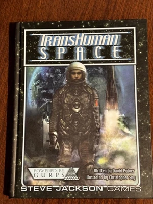 Transhuman Space GURPS RPG Hardcover Steve Jackson Games David Pulver Sci-Fi - Image 1 of 2