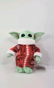 Nuovo peluche Disney Star Wars Il Mandaloriano 8" Grogu Baby Yoda Natale Vacanze - Foto 1 di 5