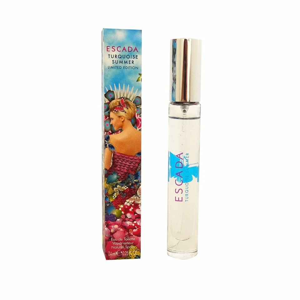 Escada Turquesa Verão Feminino Eau De Toilette Caneta Spray 0,25 Oz/7,4 Ml - Imagem 1 de 1