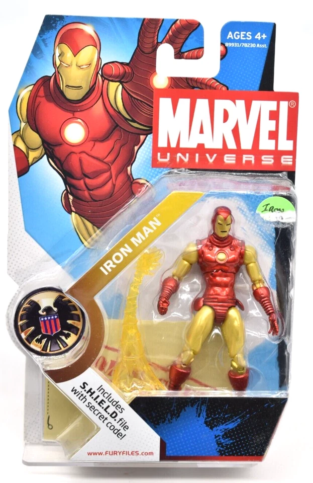 Marvel Universe Classic Iron Man Action Figure Series 1 #021 Hasbro 2008