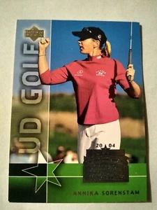 Annika Sorenstam 2004 cubierta superior Logo Gold National Trading Card Day #Ud-1 - Imagen 1 de 2