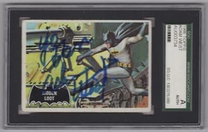 1966 Topps Batman Adam West autógrafo auténtico automático TV SGC #55 - Imagen 1 de 2