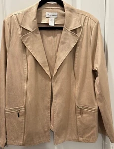 NWT ALFRED DUNNER WOMEN'S EMERALD ISLE 2024 CHAMPAGNE JACKET XL - Picture 1 of 19
