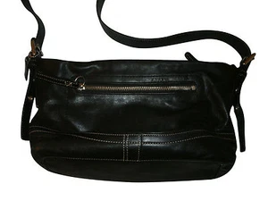 Bolso Coach Cuero Negro Legacy East West Hobo Tamaño Mediano - Imagen 1 de 9