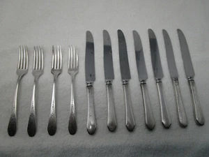 Forchette coltelli placca argento piatto comunità 117-9J 117-9J - Foto 1 di 11