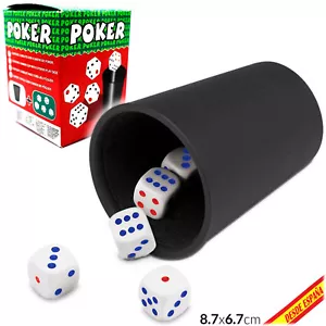 Yahtzee Boggle Farkle Las Vegas DIY Jar 5 Games Poker Dice Cubilete - Picture 1 of 11