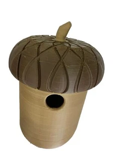 Vogelhaus mit Kamera Eicheldesign Geschenkidee Individualisierbar Brutkasten - Bild 1 von 16