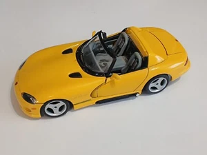 Burago 1/18 1993 Dodge Viper  RT/10 Yellow Model Car - Picture 1 of 21