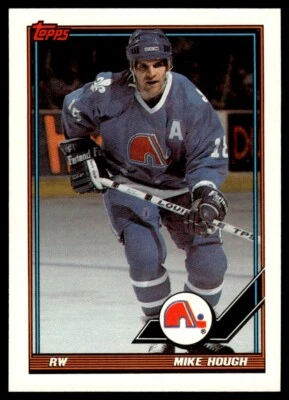 1991 Topps #113 Mike Hough - Quebec Nordiques - Image 1 of 2