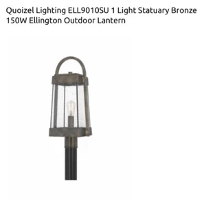 Quoizel Lighting  ELL9010SU Ellington- 1 Light Outdoor Post Lantern - Picture 1 of 4