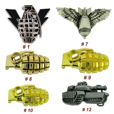 Hebilla de cinturón de granada de mano Ejército militar EE. UU. Sello Marina Arma Gótica Tribal Nuevo Foto 1 de 4