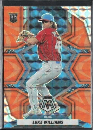 LUKE WILLIAMS RC 2022 PANINI MOSAIC ORANGE REACTIVE ROOKIE - Image 1 of 1
