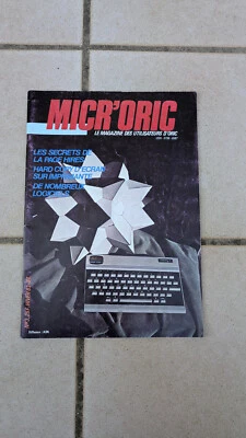 Magazine revue MICRORIC 3 pour ordinateur vintage ORIC 1 ORIC-1 ORIC1 ATMOS - Photo 1/3
