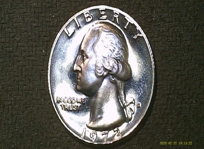 1972-S Washington Quarter UNC Proof Coin - Image 1 of 3