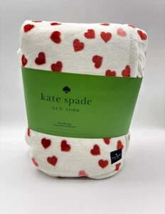 Kate Spade •Herz Plüschdecke 98”x92” NEU!! - Bild 1 von 3