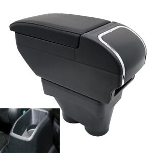 Armrest Box For Peugeot 208 2013-2018 Double Layer Storage Consoles Cup Holder