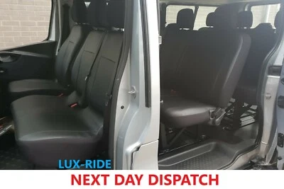 TAILORED SEAT COVERS For VAUXHALL VIVARO COMBI 9 SEATS 2014 - 2018 ART. LEATHER - Image 1 of 4