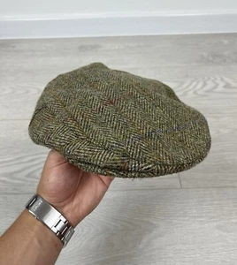 Harris Tweed Vintage Wool Flat Hat Cap One Size - Picture 1 of 7