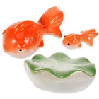  3 Pcs Jingdezhen Keramik Kleine Ornamente Aquarium Spielzeug Tier