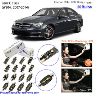 Kit de 20 Bombillas LED Interior para Mercedes Clase C W204 2007-2014 Bombillas - Imagen 1 de 8