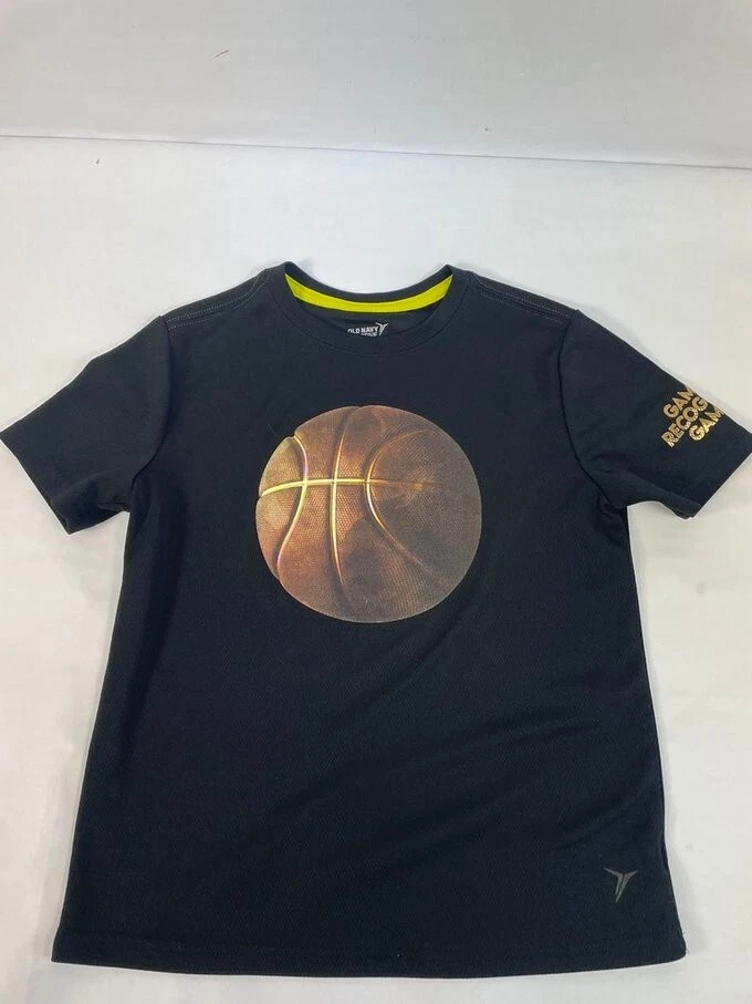 Camiseta negra Old Navy Active para niños manga corta talla M (8) Foto 1 de 4