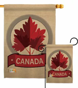 Happy Canada Day Garden Flag Regional Decorative Small Gift Yard House Banner - Picture 1 of 17