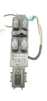 Interruptor de control de ventana maestra del conductor izquierdo Mercedes-Benz S430 W220 2000 5051815/8 Foto 1 de 4