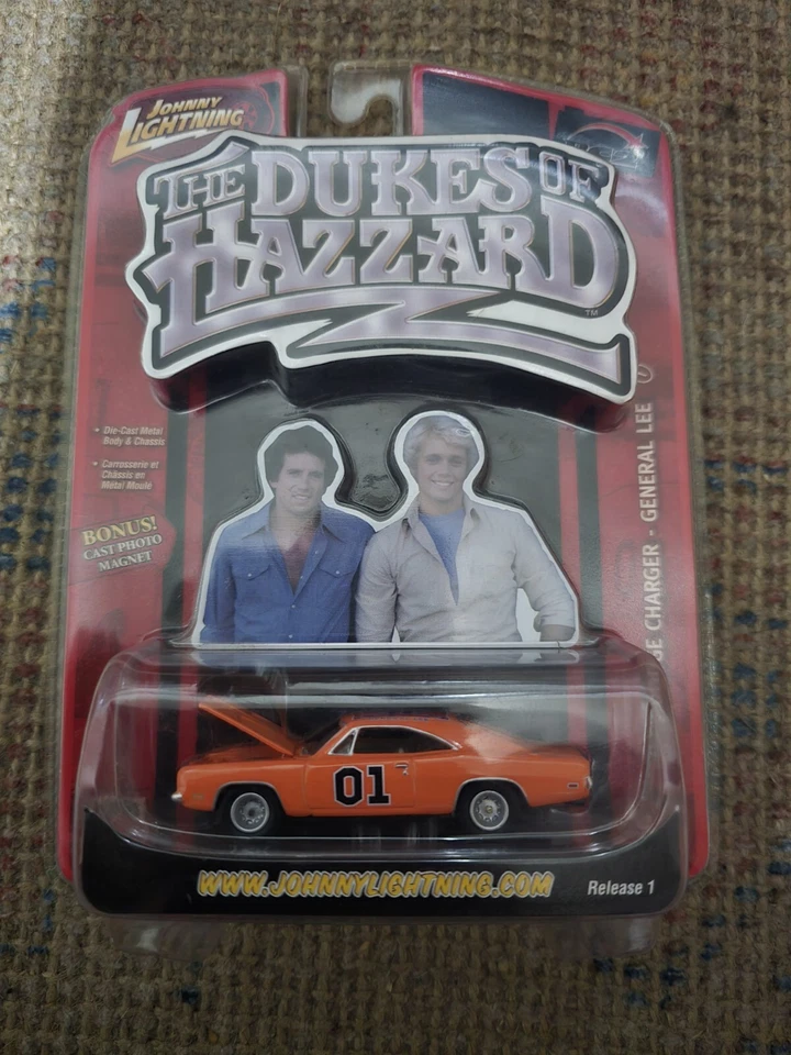 ЗАРЯДНОЕ УСТРОЙСТВО JOHNNY LIGHTNING THE DUKES OF HAZZARD GENERAL LEE DODGE ВЫПУСК 1 НОВОЕ - Изображение 1 из 3