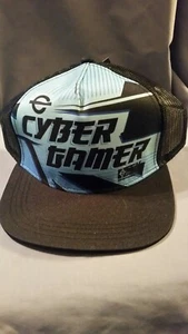 CYBER Gamer ESX360 YOUTH NEW With Tags Black Blue Hat Cap Snapback Mesh OSFM - Picture 1 of 9