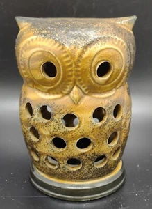 VTG VIKING IMPORT TRADE CERAMIC POTTERY OWL FAIRY LAMP CANDLE HOLDER JAPAN - Picture 1 of 7