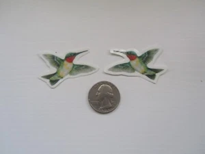 SHIP FROM NY - Temporary Tattoo -  Set of 2 Hummingbird  (approx. 1.5" each) - Picture 1 of 1