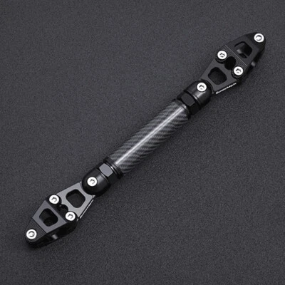Adjustable Motorcycle Strengthen Handlebar Crossbar Beam Balance Bar 7/8in Black - Image 1 of 4