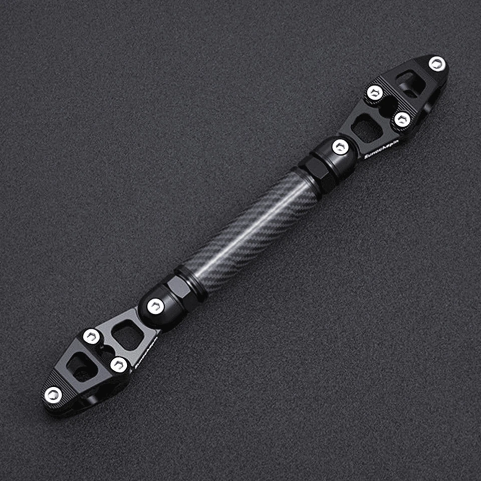 Adjustable Motorcycle Strengthen Handlebar Crossbar Beam Balance Bar 7/8in Black - Изображение 1 из 4