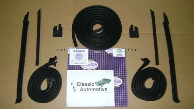 64-65 Chevelle GTO Convertible Weatherstrip Door Pillar Trunk Vertical UJamb USA Foto 1 de 4