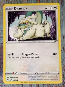 Pokémon básico 2020 espadas y escudos raros DRAMPA 149/202 - Imagen 1 de 4