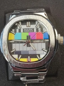 Mark Fairwhale Fashion Unisex 43mm Adult TV Test Pattern Watch - Picture 1 of 10