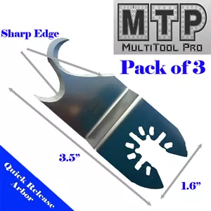 3X Cuchillo Hoja Oscilante Multi Herramienta para Negro y Decker Fino Artesano Makita - Imagen 1 de 5