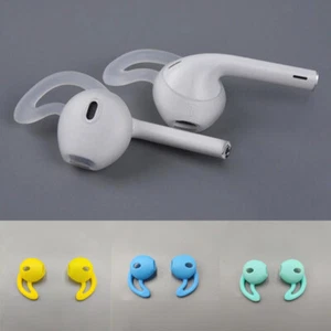 Airpods Earbuds Anti-Lost Air Cover Hooks Silicone Apple Earhooks Pod iPhone - Picture 1 of 23