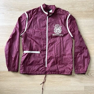 Vtg Champion Running Man Loyola University Zip Windbreaker S Jacket Made USA 60s - Picture 1 of 12