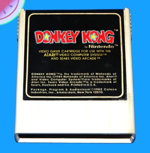TESTED ATARI 2600 Game DONKEY KONG by Coleco Nintendo Classic Arcade 7800+ Works - Picture 1 of 5