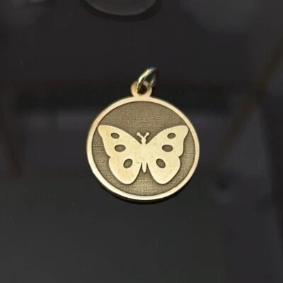 925纯银蝴蝶项链,初始项链,蝴蝶吊坠 — 第 1/4 张图片